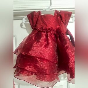 Elegant Red Kids Dress